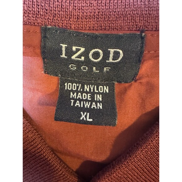 Vintage Izod Men’s Gold Jacket Pullover Nylon Windbreaker Size XL - Picture 6 of 8